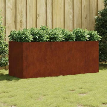 vidaXL Plantenbak verhoogd 200x80x80 cm cortenstaal, Verzenden, Nieuw, Metaal, 60 tot 100 cm