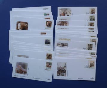 Nederland 2012/2013 - 41 Bijzondere FDCs met Persoonlijke, Postzegels en Munten, Gestempeld