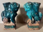 Kaarsenhouder (2) - Aardewerk - Cani di Fò terracotta, Antiek en Kunst