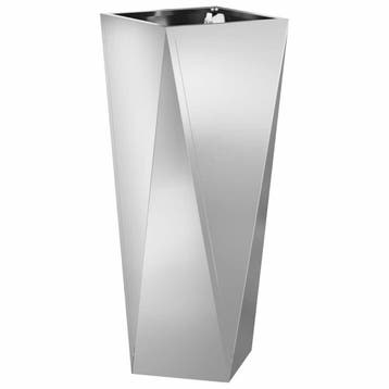 Moderne Plantenzuil Zilver - 61% korting - Retourdeal, Minder dan 60 cm, Vierkant, Ophalen of Verzenden, Zo goed als nieuw