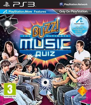 Buzz! The Ultimate Music Quiz PS3 Garantie & morgen in huis!, Ophalen of Verzenden, Zo goed als nieuw, Muziek