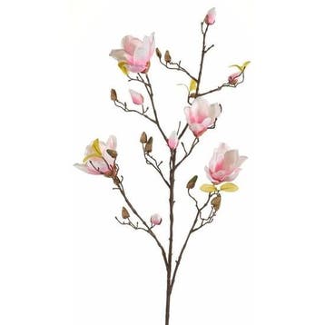 Kunstbloem Magnolia tak 105 cm roze - Overige kunstbloemen, Ophalen of Verzenden
