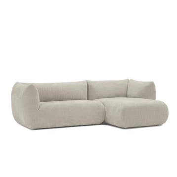 Loungebank Veendam - loungebanken - Creme, Nieuw, Stof