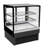 Combisteel Koelvitrine | 190L | Zwart | +2°c/+8°c | 3 Niveau, Witgoed en Apparatuur, Koelkasten en IJskasten, Ophalen of Verzenden