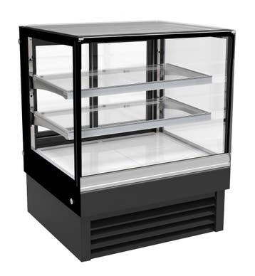 Combisteel Koelvitrine | 190L | Zwart | +2°c/+8°c | 3 Niveau, Ophalen of Verzenden, Nieuw