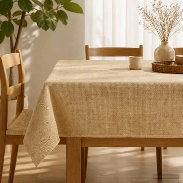 vidaXL Jute tafelkleed Naturel 140 x 240 cm 100% Tossa Jute, Verzenden, Nieuw