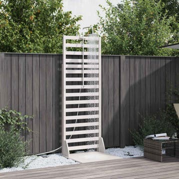 vidaXL Buitendouche 225 cm Massief grenenhout en roestvrij, Verzenden, Nieuw