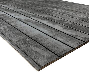 Channelply Rabat Plaat Zwart Gespoten 2440x1220mm - Smalle, Doe-het-zelf en Verbouw, Hout en Planken, Ophalen of Verzenden, Nieuw