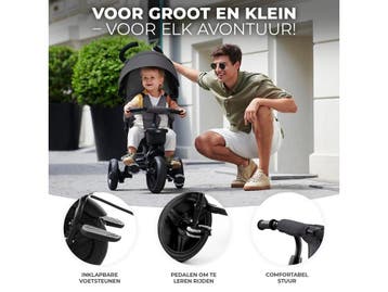 Kinderkraft AVEO - Driewieler - Draaibare zitting -, Verzenden, Nieuw, Kinderkraft