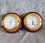 Wempe - Weerstation (2) - Messing - Barometer en scheepsklok
