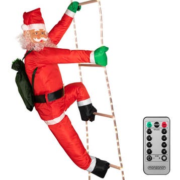 Kerstman op Ladder met 120 LED´s (Voor in Huis), Verzenden, Nieuw