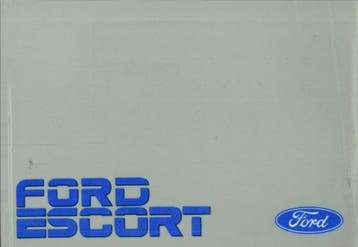1990 Ford Escort Instructieboekje Handleiding Nederlands, Verzenden