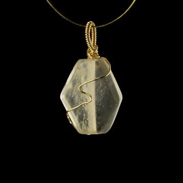 Oud-Romeins Rock Crystal Pendant, Draadgewikkeld