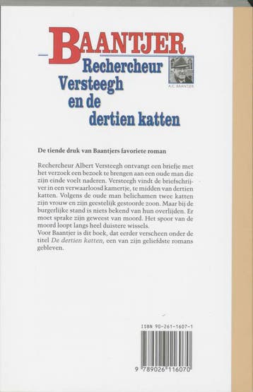 Rechercheur Versteegh en de dertien katten / Fontein, Boeken, Detectives, Verzenden, Gelezen, A.C. Baantjer