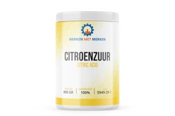 Wmm Chemie Citroenzuur 800 gram, pot, Verzenden, Nieuw