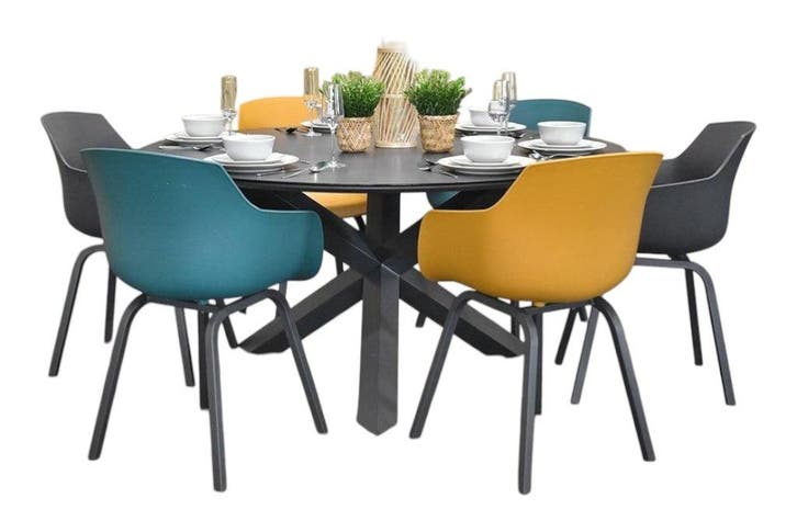 Firenze-Bristol Tuinset 6 Personen - Keramisch blad / 2X Ant, Tuin en Terras, Tuinsets en Loungesets, Nieuw, Verzenden