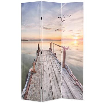 vidaXL Kamerscherm inklapbaar meer 120x170 cm, Huis en Inrichting, Woonaccessoires | Kamerschermen, Verzenden, Nieuw