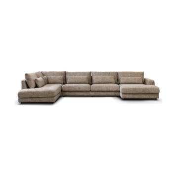 *WOONWINKEL* PEPP Interiors Como U Bank Met Ottoman Links Be, Verzenden, Nieuw