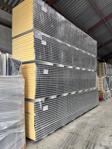 B keus wandpaneel 60 mm partij, SANDWICHPANEEL, Ophalen, Zo goed als nieuw, Overige materialen, 50 tot 100 mm