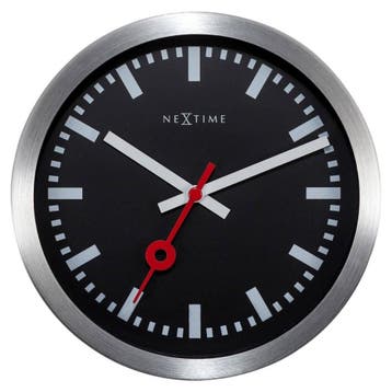 Stationsklok NE3998STZW, Huis en Inrichting, Woonaccessoires | Klokken, Verzenden, Nieuw