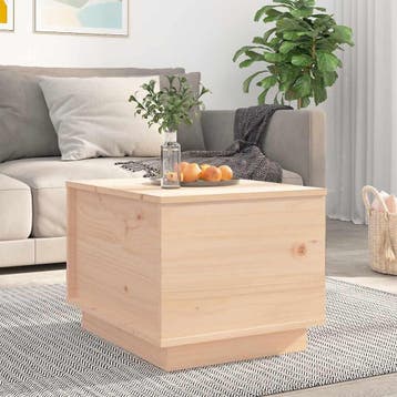 vidaXL Salontafel 40x50x35 cm massief grenenhout, 50 tot 100 cm, Verzenden, Nieuw, 50 tot 100 cm