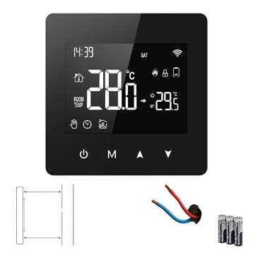 WiFi Opbouw Thermostaat Touchscreen | C.V. Installatie, Verzenden, Slimme thermostaat, Nieuw