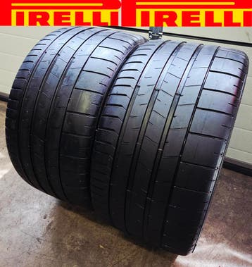 2x 305 30 ZR20 PIRELLI 7mm €200 P.S GEMONTEERD EN AL, Ophalen, Gebruikt, 305 mm, Band(en)