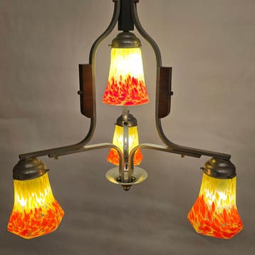 hanglamp strak 299 Refurbished, Huis en Inrichting, Ophalen, Gebruikt, Overige materialen, Art Deco - Art Nouveau - Jugenstill