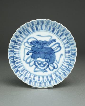 Kraakware Dish - Porselein - *Precious Objects* - China -, Antiek en Kunst