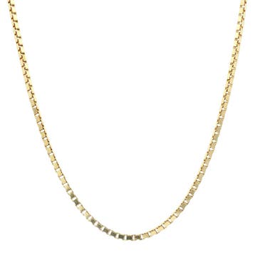 Gouden lengtecollier venetiaan 56 cm 14 karaat, Sieraden, Tassen en Uiterlijk, Kettingen, Verzenden, Zo goed als nieuw, Goud