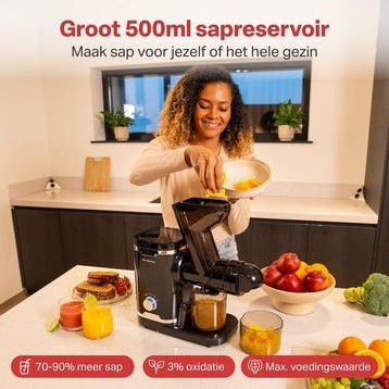 2dekans | AoraKitchen Slowjuicer - met Omkeerfunctie -, Ophalen of Verzenden, Zo goed als nieuw