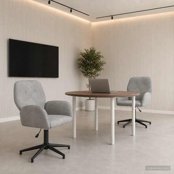 vidaXL Draaiende Bureaustoelen 2 st 54 x 55 x 90 cm, Verzenden, Nieuw