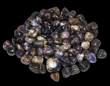 5 kg Natuurlijke Blauwe Iolite Getrommelde Stenen - India -
