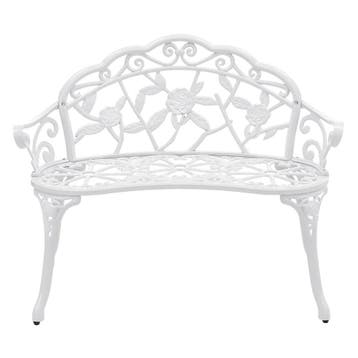Tuinbank Monfalcone 2-persoonsbank 99x54x78 cm wit casa.pro, Verzenden, Nieuw