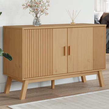 vidaXL Dressoir OLDEN 114x43x73,5 cm massief grenenhout, Huis en Inrichting, Kasten | Dressoirs, 100 tot 150 cm, Verzenden, Nieuw