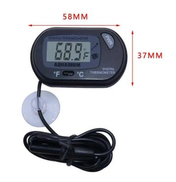 Aquarium Thermometer Digitaal LCD met Sensor en Zuignap, Verzenden, Nieuw