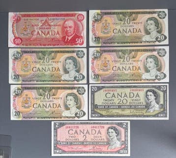 Canada. - 9 Banknotes - Various Dates (Zonder minimumprijs)