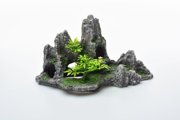 Rotsformatie met plateau en boom / Aquarium decoratie As-919, Dieren en Toebehoren, Vissen | Aquaria en Toebehoren, Gevuld zeewateraquarium