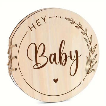 Houten ballon met de tekst Little Boy, Verzenden, Nieuw, Kraamcadeau