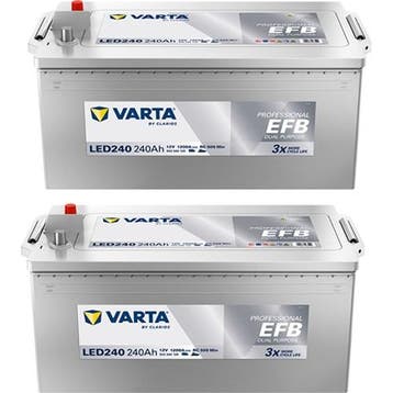 Varta Aanbieding: 2 X Led240 Accu, Verzenden