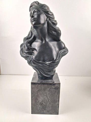 Beeld, Vintage - 40 cm - Hars, Marmer