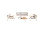 Taste 4SO Olivia loungeset met emma salontafels, Tuin en Terras, Tuinsets en Loungesets, 5 zitplaatsen, Teakhout, Nieuw, Loungeset