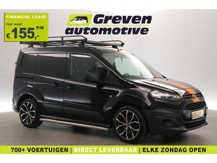 Ford Transit Connect 1.6 TDCI | Airco | Imperiaal |, Auto's, Bestelauto's, Handgeschakeld, Diesel, Zwart, Euro 5, Ford