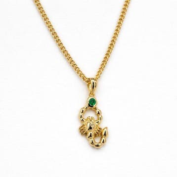 Zonder minimumprijs - Halsketting Verguld Smaragd - Diamant, Sieraden, Tassen en Uiterlijk, Kettingen, Nieuw