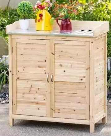 Houten Planttafel en Tuinkast: Onderkast  en amp; 2 Planken, Verzenden, Nieuw