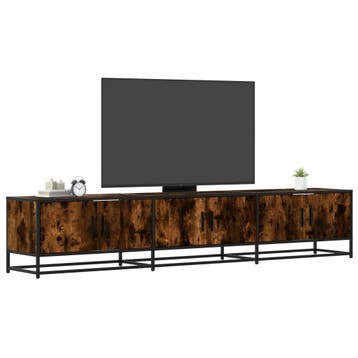 vidaXL Tv-meubel 210x35x41 cm bewerkt hout gerookt, Huis en Inrichting, Kasten | Televisiemeubels, Verzenden, Nieuw, Overige houtsoorten