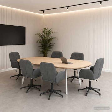 vidaXL Draaiende Bureaustoelen 6 st 54 x 55 x 90 cm, Verzenden, Nieuw
