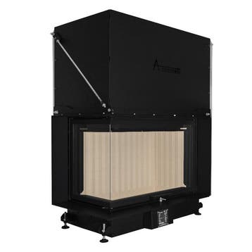Inbouw Houtkachel Quattro 90 Max Links Glas, Nieuw
