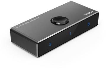 8K HDMI-Switch Bidirectional 1in2 Out/2in1 Out Zwart Hama  S, Verzenden, Nieuw