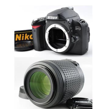 Nikon D40  AF-S Nikkor 4-5.6/55-200mm G ED VR DX [#1490, Nieuw